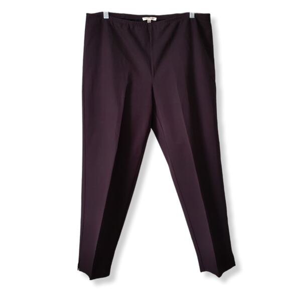 Eileen Fisher Stretch Twill Ankle Pants PL Fall Brown Neutral Organic Minimalist - Picture 1 of 16